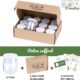 DIY Creation - Lot de 12 Pots de Yaourt en Verre avec couvercles hermetiques - Yaourtiere Seb Multidelices, Thermomix, Cookeo - peti