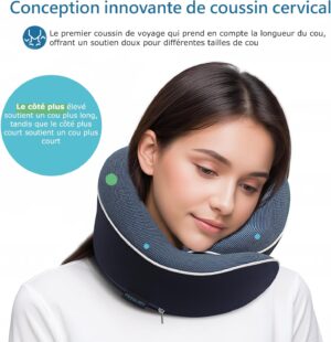 Oreiller de voyage Proglobe cervical mousse mémoire de forme