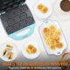 Baker's Friend Gaufrier Machine, 11 x 5.5 cm Mini Gaufrier, Rond Miniature Gauffrier Multifonctions Enfants et Adultes, Petit Gaufri