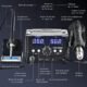 CREWORKS 2 en 1 Station de Soudage 8582D avec Pistolet a Air Chaud 750W Fer a Souder 75W 200-480C Affichage LED Numerique