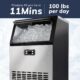 Machine à glaçons commerciale 45,4 kg/24 h autonettoyante