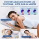 Oreiller ergonomique cervical mémoire - côtés, dos, ventre