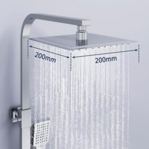 Colonne de douche thermostatique Acezanble, hauteur réglable