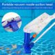 Pool Vacuum Cleaner, Portable Telescopic Pole, Blue