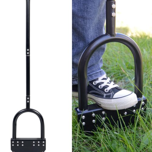 81uUAXKZMHL._AC_SL1500_.jpg CKLT 105cm Manual Edger Cutter Carbon Steel Blade Long Handle Rubber Wide Platform Rust Resistant Garden Maintenance Tool with Manga