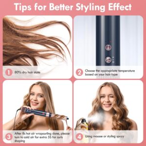 NDLT Seche Cheveux 6 en 1 Air Styling, Hair Styler Seche Cheveux, Brosse Seche Cheveux, Brosse Lissante, fer a Friser, Brosse Ronde