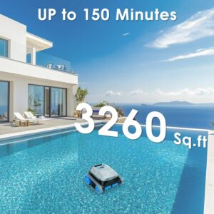 QP5 NIXBOT QP5 Robot Pool Cleaner Dual Motor Turbine System for Off-Terrain and Inground Pools with Wall Climing and Navigation Tech
