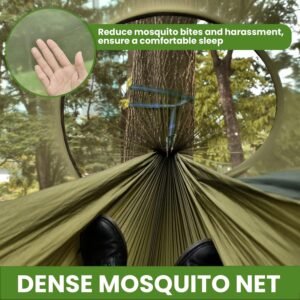 81vFhOpn6GL._AC_SL1500_.jpg Hamac d'exterieur avec moustiquaire, Hamac Ultra-leger de Voyage Camping, Charge maximale de 200 kg, Inclure 2 mousquetons Haut de G