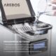 Machine à glaçons Arebos 12 kg/24h, 3 tailles, LCD