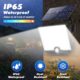Pxwaxpy Lampe Solaire Exterieur Detecteur de Mouvement, 3 Modes204LED2000LM Lumiere Solaire Exterieure etanche IP65 eclairage Ex