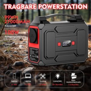 Powkey 27000mAh 99Wh 100W générateur portable 230V USB-C