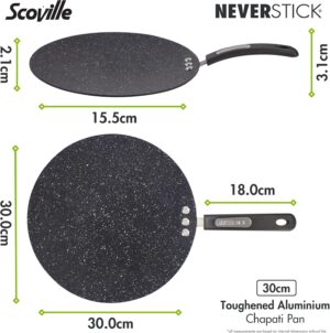 Poêle à chapati Scoville Neverstick 30cm antiadhésive (sauf induction)