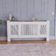 Vida Designs Arlington Cache-radiateur (Blanc, reglable) pour entree, Salon, Maison