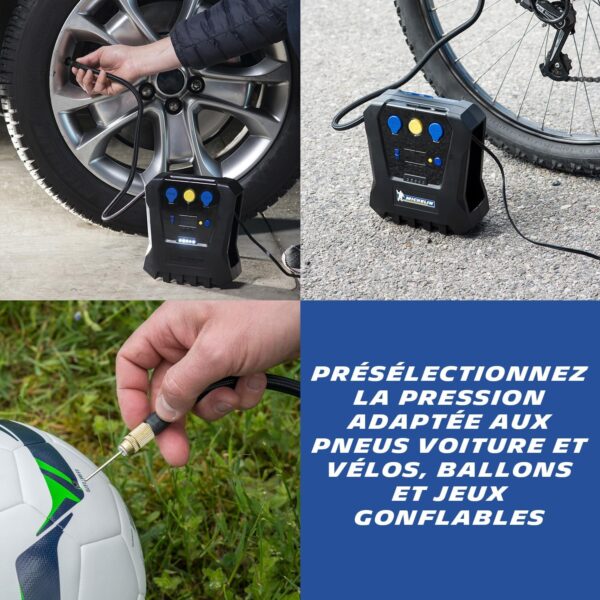 MICHELIN 62003 Programmable Digital Compressor 12 V, 6.9 Bars