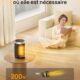 Dreo Chauffage d'appoint, chauffage electrique soufflant economique avec thermostat, minuterie 1-12H, mode eco, chauffage ceramique