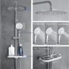 JOHO Adjustable Height Adjustable Shower Column Shower Shower Bathroom Shower System Shower Bath Shower with Shelf Shower with Showe