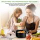Batterie de cuisine antiadhésive Nutrichef avec ustensiles