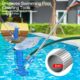 Aspirateur de piscine ZZXLOPEZ 168 cm portable, 4 tiges