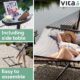 Vita5 Hamac sur Pied 2 Places avec Coussin, Hamacs Double Portable, Support Solide en Acier revetu, Charge Max de 200 Kg, Hauteur Re