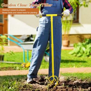 BARAYSTUS Garden Cultivator with Handle - Manual Ground Claw and Weeding - Twist Tiller Garden Claw
