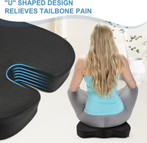 Coussin coccyx ergonomique mousse à mémoire de forme