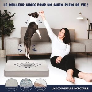 Coussin chien mémoire de forme ZENAPOKI 110x70x9 cm lavable