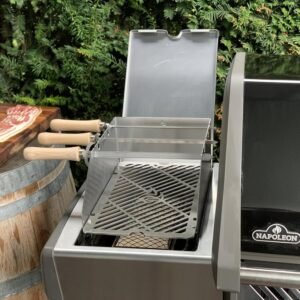 Grillrost.com Das Original Sizzle ZoneProtection Contre Le Vent pour NapoleonBroil KingRosle, Taille:Grille Sizzle Zone pour Rogu