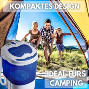Mini machine à laver 3 kg avec essoreuse - Toploader camping