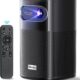 Osoeri Mini Portable Projector 1080p, 400 Lumens ANSI WiFi Video Projector, DLP Projector Support 4K with 210W Speakers, Rechargeab