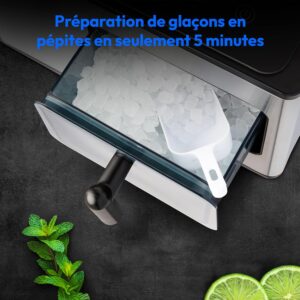 Machine à glaçons MEDION Nugget 2 L, 15 kg, autonettoyante