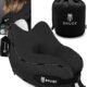 SNUGL Oreiller memoire Forme Ergonomique Coussin de Voyage Avion Confortable Oreiller de Voyage avec Tour de Cou Accessoire po