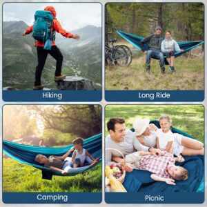 Hamac XXL 2 Places 300 x 200 cm Pliable, Ultra-Leger et Portable Hamac Exterieur avec Capacite de 300 kg Ideal pour Jardin, Ca