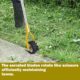 YEELOR Adjustable Length Rotary Edger Trimmer Stainless Steel Lawn Tool for Manual Edging Rotary Edging for Sidewalks Gardens Drivew