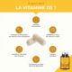VITAMINE D3 100 Pure - 2000 UI - 1000 des Apports Journaliers Sante des Os des Dents - Immunite - 60 Gelules Nutrimea - Fa