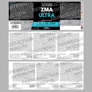 Bandini ZMA Gelules Supplement de Zinc, Magnesium et Vitamine B6, Energie, Recuperation et Masse Musculaire, Reduit la fatigue et