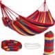 BRAMBLE Hamac Portable en Coton avec Sac de Transport, 270x150cm (150kg) - Solide, Resistant Facile a Monter - Jardin, Plage, Camp