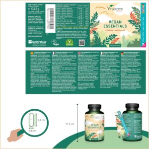 Multivitamines vegan haute biodisponibilité - pour végétalien