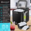 KESSER® Machine à glaçons | Machine à glaçons acier inoxydable | Machine à glace | 12 kg 24 h | Préparation en 7 min | Réservoir d'e