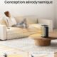91VB3Pi2N5L._AC_SL1500_.jpg Dreo Chauffage d'appoint Atom One, Oscillant sur 70, Electrique, Radiateur ceramique PTC avec thermostat, Minuterie 1-12 h, Telecom