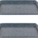 Russell Hobbs Plaques de Cuisson Antiadhesives Nightfall Stone, Set de 2, Acier au Carbone, Resistance jusqu'a 220C, Facile a Netto