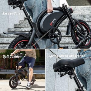 Vélo électrique pliant DYU 14" portable réglable compact