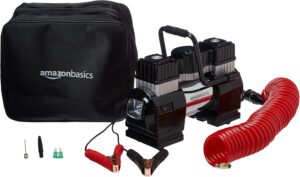 Compresseur d'air portable digital Amazon Basics, sac inclus