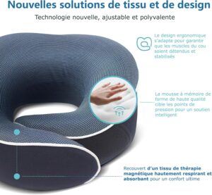 Oreiller de voyage Proglobe cervical mousse mémoire de forme