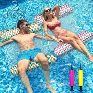 Hamac gonflable piscine ITMNMNL 4-en-1 flottant 2 pcs