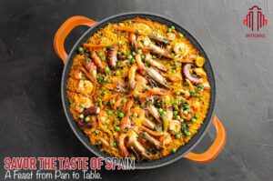 Poele a paella professionnelle, grande poele a frire de 40 cm, aluminium, revetement en marbre antiadhesif, sans produits chimiques,