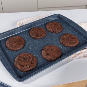 Russell Hobbs Plaques de Cuisson Antiadhesives Nightfall Stone, Set de 2, Acier au Carbone, Resistance jusqu'a 220C, Facile a Netto