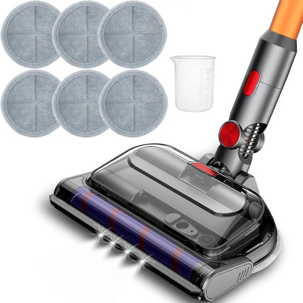Italdos Brosse Turbo motorisee Lave-vaisselle compatible pour Dyson V7 V8 V10 V11 V15 Aspira et Lava Convient pour sol en marbre en