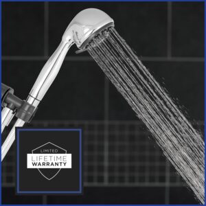 Ecoflow ETC-443E Pommeau de douche a main 3 reglages 2 GPM Chrome