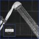 Ecoflow ETC-443E Pommeau de douche a main 3 reglages 2 GPM Chrome