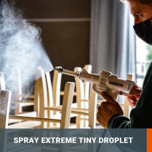 WORX WP650E 20V Nettoyeur Haute Pression sans Fil Hydroshot PowerShare, Bouteille Graduee de 1 L, 1 Buse de Pulverisation